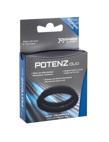 POTENZ DUO BAGUES NOIR - M