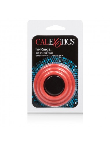 CALEX TRI-RINGS SET RED