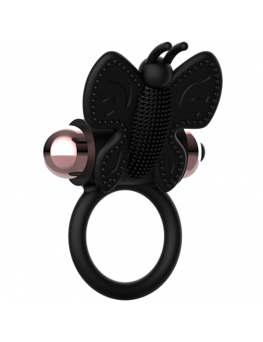 COQUETTE CHIC DESIRE COCKRING PAPILLON AVEC VIBRATEUR NOIR/ OR