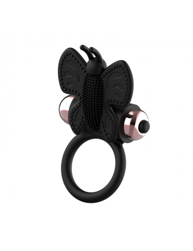 COQUETTE CHIC DESIRE COCKRING PAPILLON AVEC VIBRATEUR NOIR/ OR