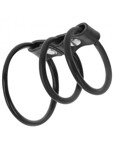 DARKNESS FLEXIBLE COCK RINGS SET OF 3