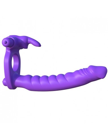 FANTASY C-RINGZ SILICONE DOUBLE VIBRATOR RABBIT