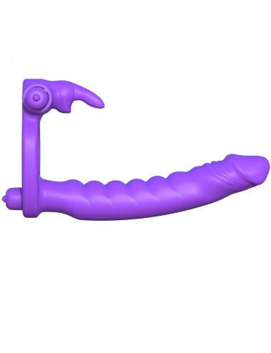 FANTASY C-RINGZ SILICONE DOUBLE VIBRATOR RABBIT