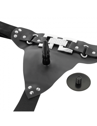 HARNESS ATTRACTION ARNES DELUXE CON VIBRACION REALISTICO 18 X 4.5CM