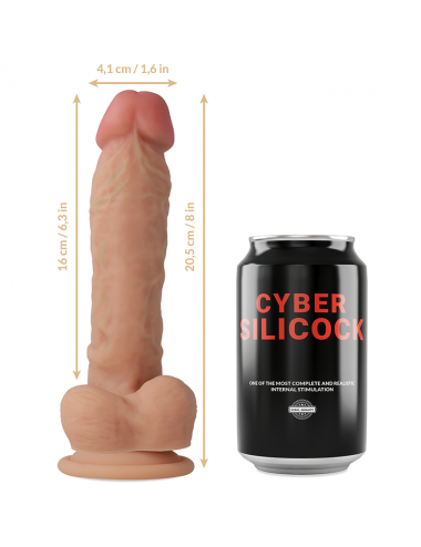 CYBER SILICOCK STRAP-ON MAGNUS SILICONE LIQUIDE AVEC 3 ANNEAUX OFFERTS