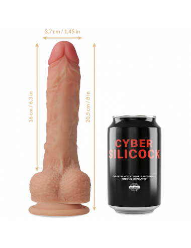 CYBER SILICOCK STRAP-ON CONNOR SILICONE LIQUIDE AVEC 3 ANNEAUX OFFERTS