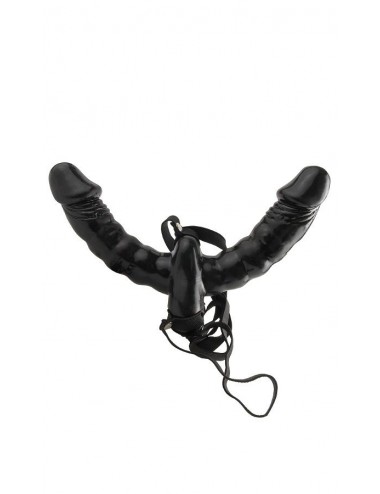 FETISH FANTASY VIBRATING DOUBLE DELIGHT STRAP-ON.