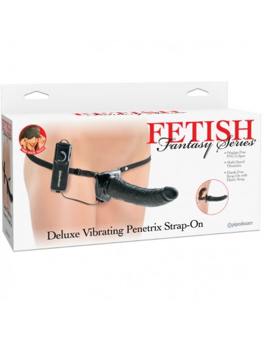 FETISH FANTASY SERIES DELUXE VIBRATING PENETRIS STRAP-ON