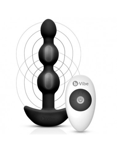 B-VIBE -TRIPLET ANAL CONTROL REMOTO BEADS NEGRO