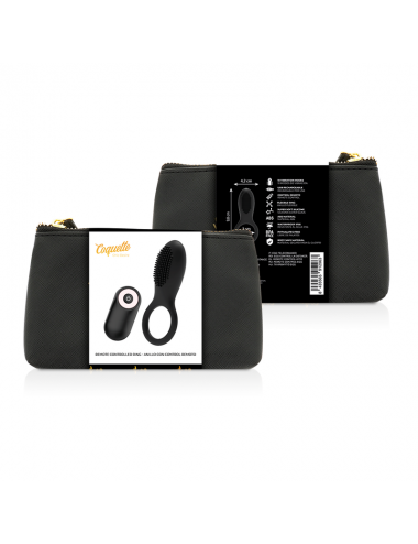 COQUETTE CHIC DESIRE COCKRING TÉLÉCOMMANDE RECHARGEABLE NOIR/ OR