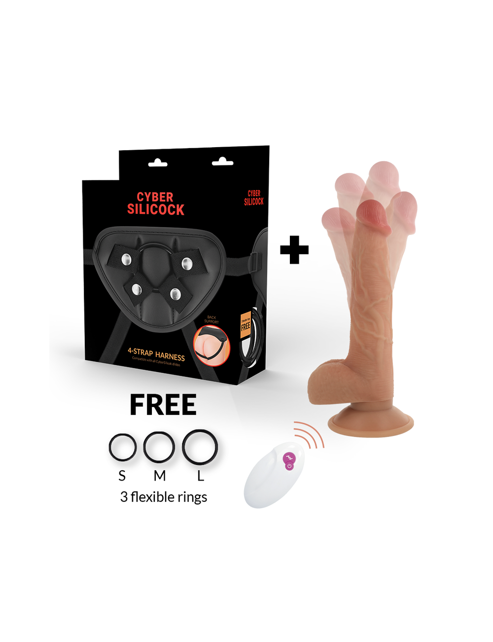 CYBER SILICOCK ARNÉS SILICONA LIQUIDA JOHN CONTROL REMOTO CYBER SILICOCK ARNÉS SILICONA LIQUIDA JOHN CONTROL REMOTO