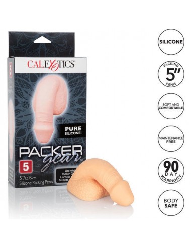 PÉNIS D'EMBALLAGE EN SILICONE CALEX 12.75CM CHAIR