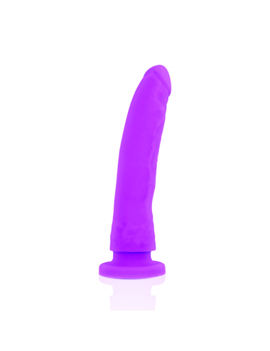 DELTA CLUB TOYS HARNAIS + DONG SILICONE VIOLET 17 X 3CM