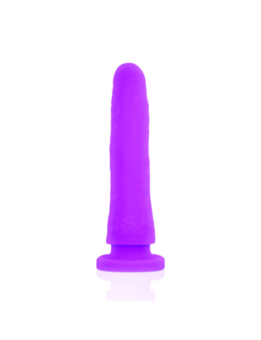 DELTA CLUB TOYS HARNAIS + DONG SILICONE VIOLET 17 X 3CM