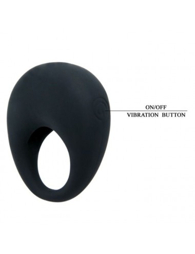 ANILLO VIBRADOR TRAP DE PRETTY LOVE - NEGRO