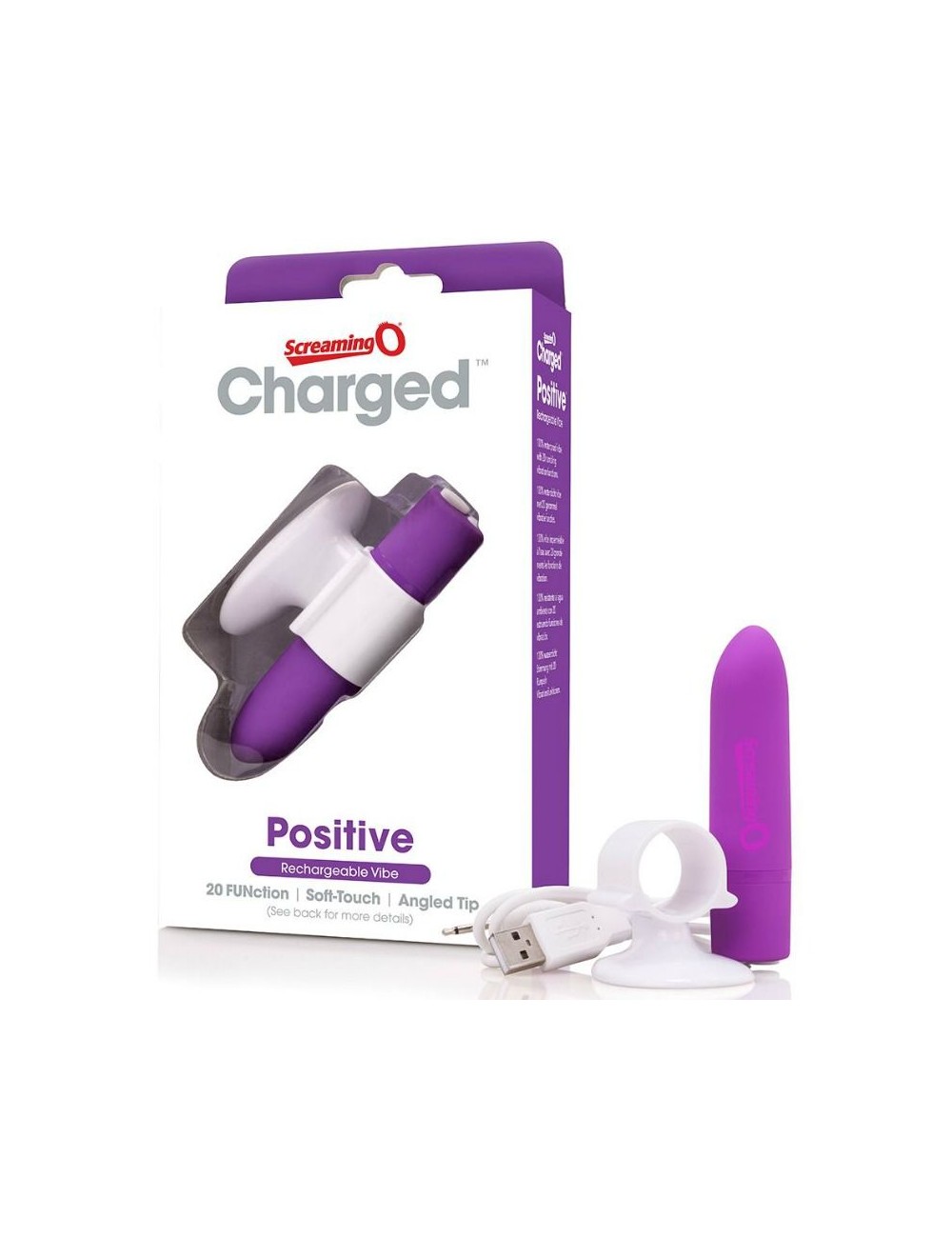 SCREAMING O MASSAGER RECHARGEABLE - POSITIF - VIOLET