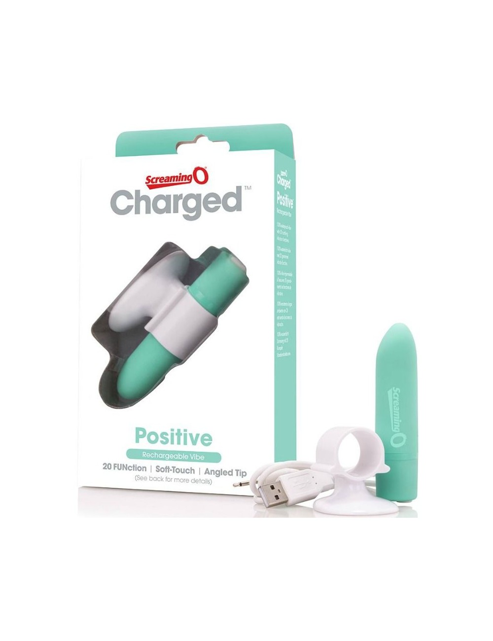 SCREAMING O MASSAGER RECHARGEABLE - POSITIF - VERT