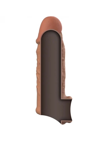 VIRILXL EXTENSION DE PENE LIQUID SILICONE V7 MARRON