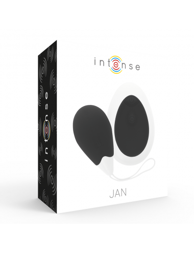 TELECOMMANDE INTENSE JAN VIBRATING EGG DEEP BLACK