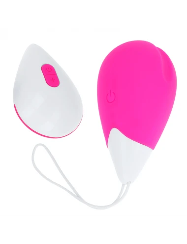 OH MAMA HUEVO VIBRADOR 10 MODOS - ROSA Y BLANCO