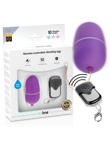 TÉLÉCOMMANDE EN LIGNE VIBRANT EGG M - VIOLET