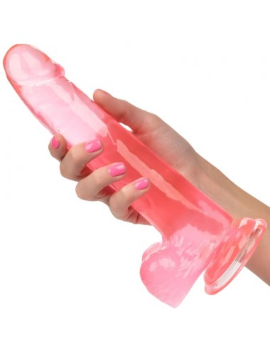 DILDO QUEEN TAILLE CALEX - ROSE 20,3 CM