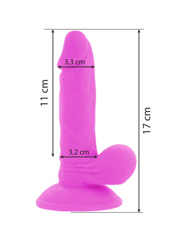 DIVERSIA DILDO VIBRANT FLEXIBLE 17 CM - VIOLET