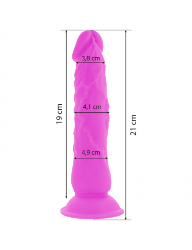 DIVERSIA DILDO VIBRANT FLEXIBLE 21 CM - VIOLET