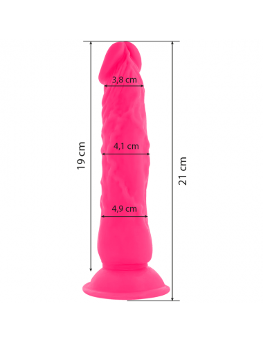 DIVERSIA DILDO VIBRANT FLEXIBLE 21 CM - ROSE