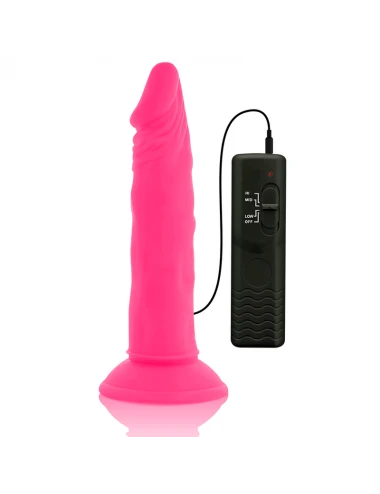DIVERSIA DILDO VIBRANT FLEXIBLE 23 CM - ROSE