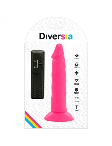 DIVERSIA DILDO VIBRANT FLEXIBLE 23 CM - ROSE