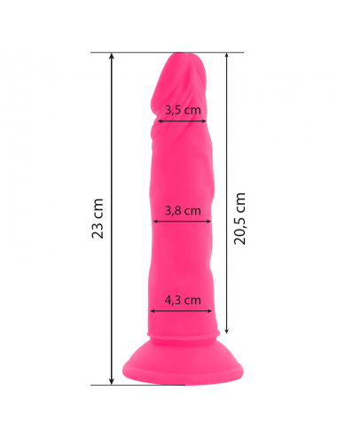DIVERSIA DILDO VIBRANT FLEXIBLE 23 CM - ROSE
