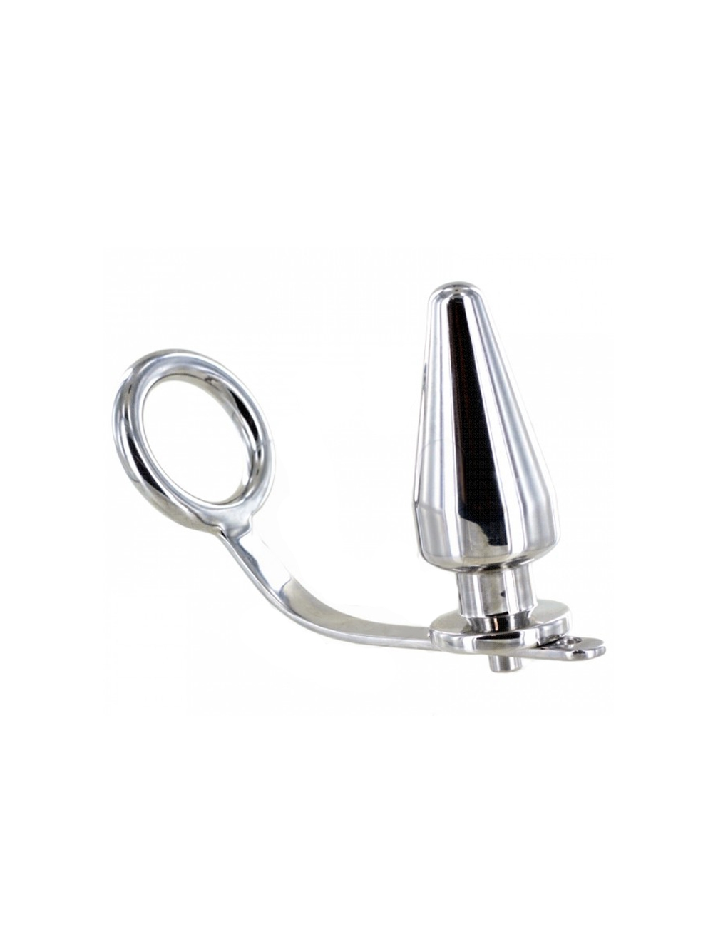 ANNEAU DE COCK METALHARD AVEC BOUCHON ANAL 45 X 45MM