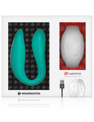 WEARWATCH DUAL PLEASURE TECHNOLOGIE SANS FIL WATCHME AQUAMARINE / SNOWY