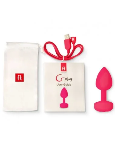 FUNTOYS GPLUG ANAL VIBRATOR RECHARGEABLE PETIT OU ROSE NEON 3CM