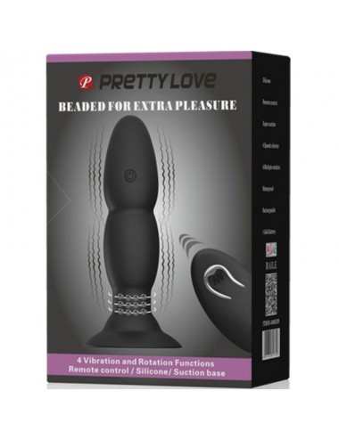 PRETTY LOVE PLUG VIBRADOR Y ROTACIÓN POR CONTROL REMOTO