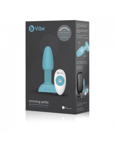 B-VIBE RIMMING CONTROL REMOTO ANAL PLUG  PETITE  TEAL