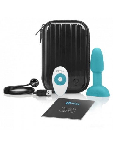 B-VIBE RIMMING CONTROL REMOTO ANAL PLUG  PETITE  TEAL