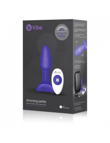 B-VIBE RIMMING CONTROL REMOTO ANAL PLUG  PETITE  LILA