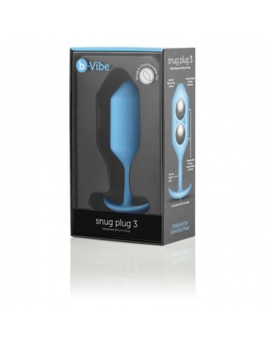 B-VIBE  SNUG PLUG ANAL 3 AZUL CIELO