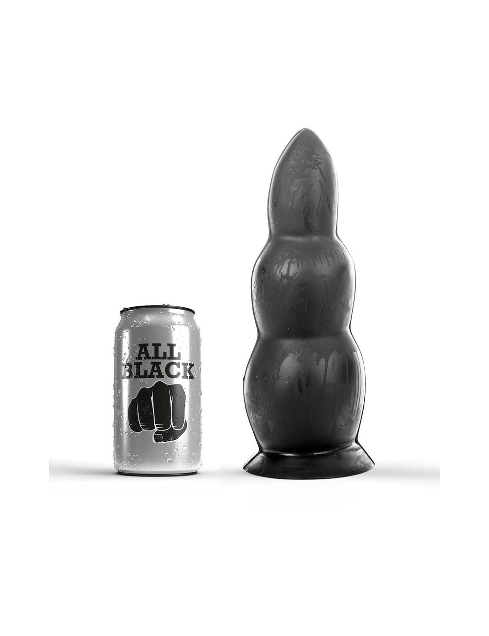 PLUG ANAL TOUT NOIR 23CM