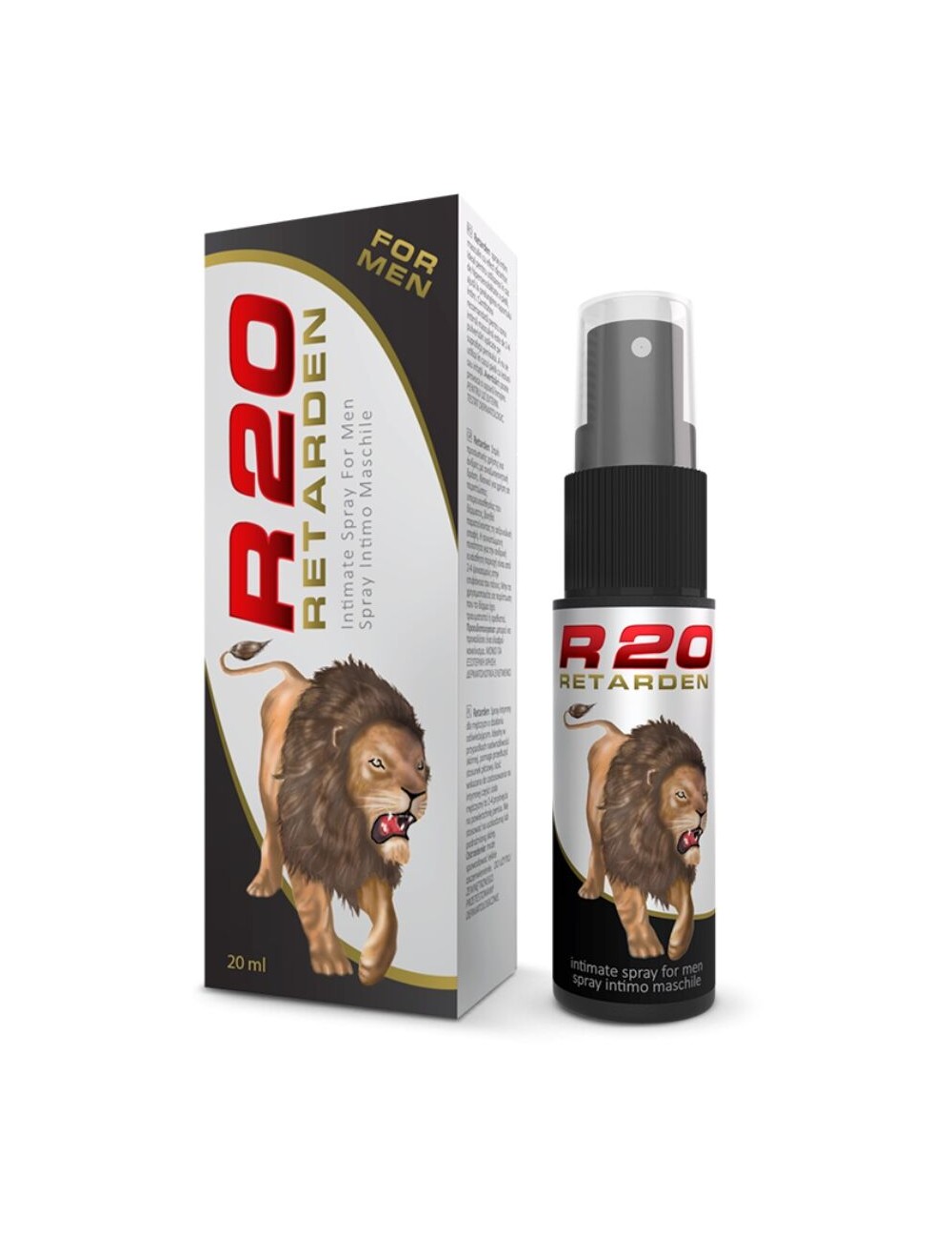 R20 RETARDANT SPRAY POUR HOMME EFFET FROID 20 ML