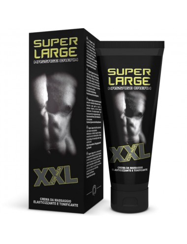 SUPER LARGE XXL CRÈME DE MASSAGE ET ÉLASTIQUANT POUR PÉNIS 75 ML