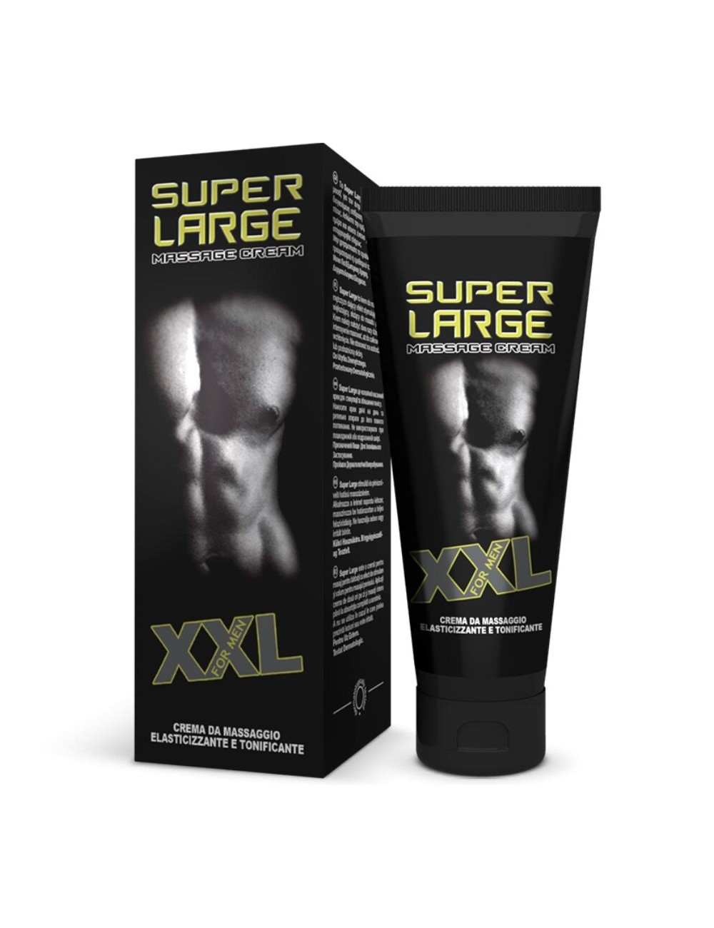 SUPER LARGE XXL CRÈME DE MASSAGE ET ÉLASTIQUANT POUR PÉNIS 75 ML