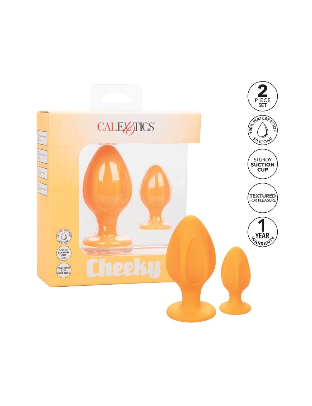 CALEX CHEEKY BUTTPLUG - ORANGE