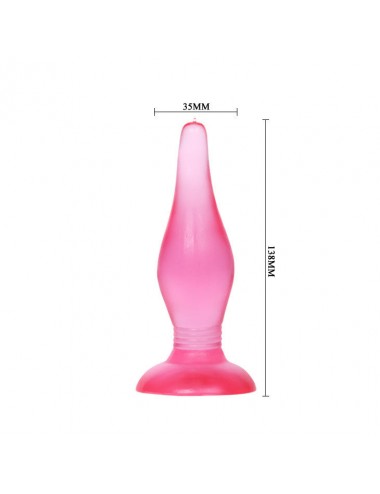 PLUG ANAL TACTO SUAVE LILA 14.2 cm