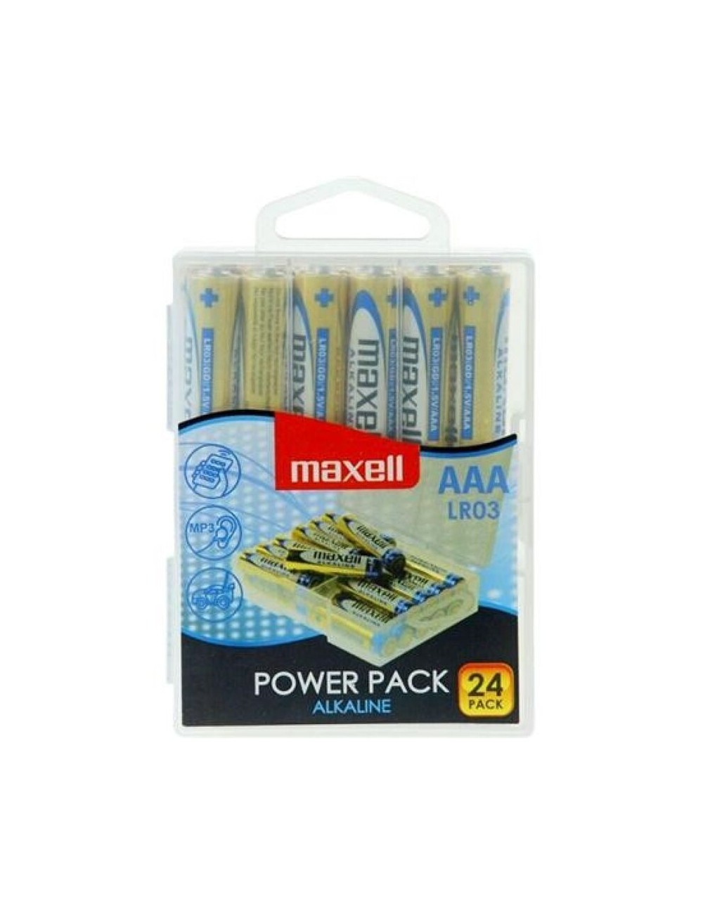 MAXELL PILA ALCALINA AAA LR03 PACK*24 PILAS