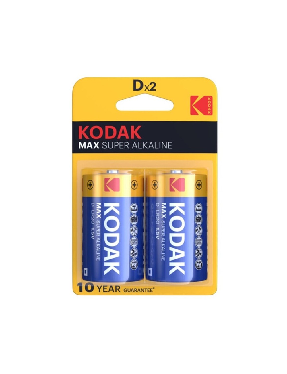 PILE ALCALINE KODAK MAX D LR20 2 UNITÉ PILE ALCALINE KODAK MAX D LR20 2 UNITÉ