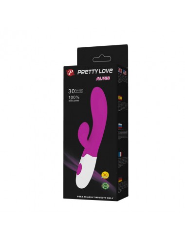 PRETTY LOVE - FLIRTATION VIBRATEUR ALVIS AVEC STIMULATEUR DE CLITORIS