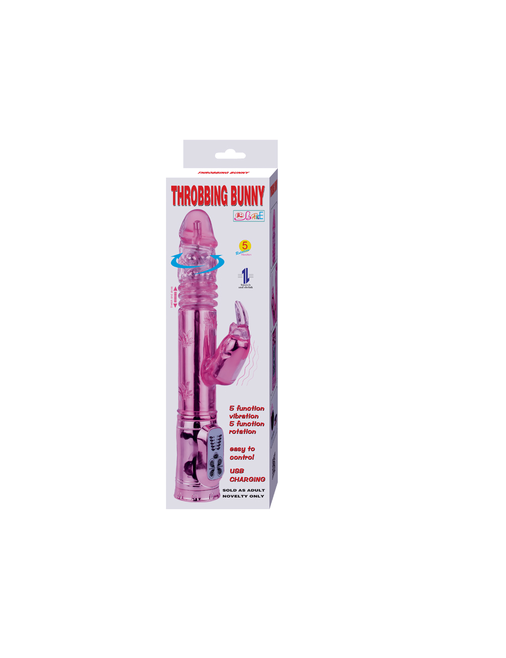 THROBBING BUNNY ROTADOR RAMPANTE ROSA